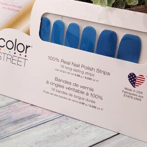 Color Street Blue Press On Nail Set
